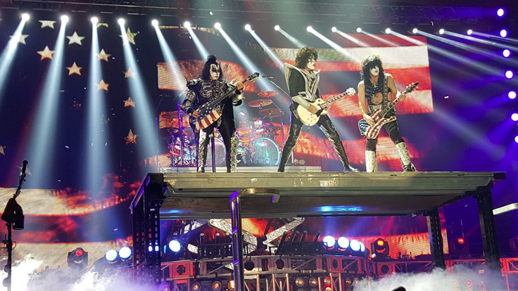 Kiss Band On Stage