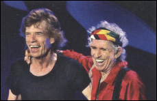 Mick Jagger and Keith Richards