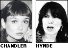 Sydney Chandler and Chrissie Hynde