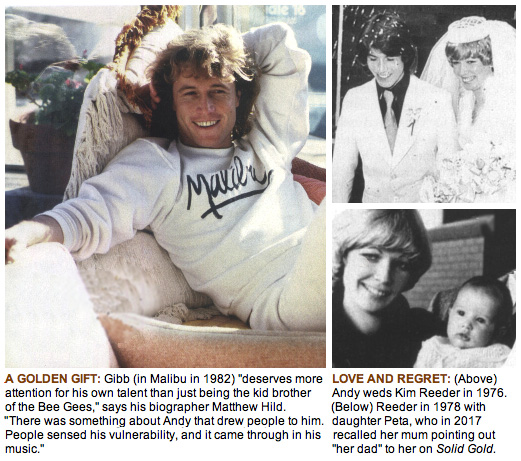 Andy Gibb and Kim Reeder