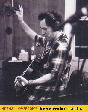 Bruce Springsteen in the studio